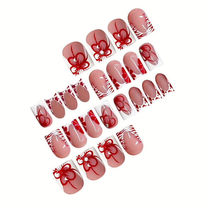 Elegant Floral Nail Design Bowlift