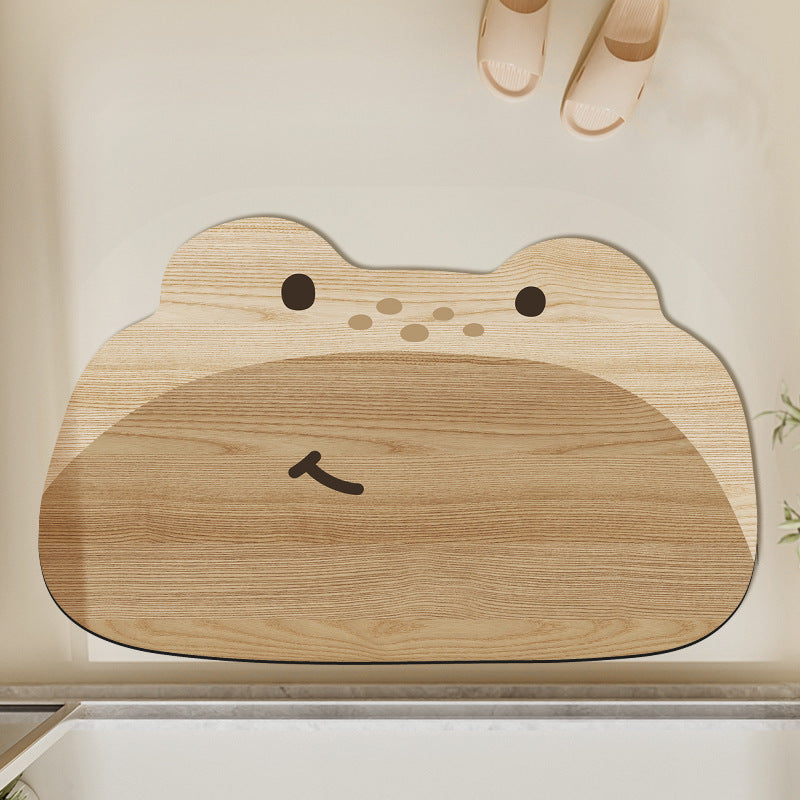 Cute Frog Design Bath Mat
