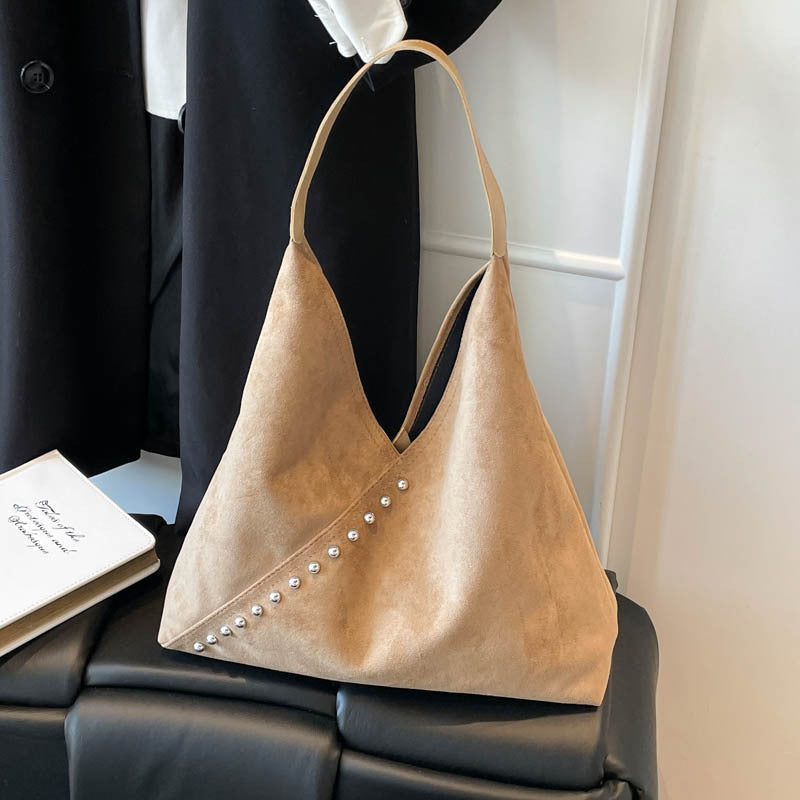 WoUnique Textured Suede Hobo Bag Bowlift