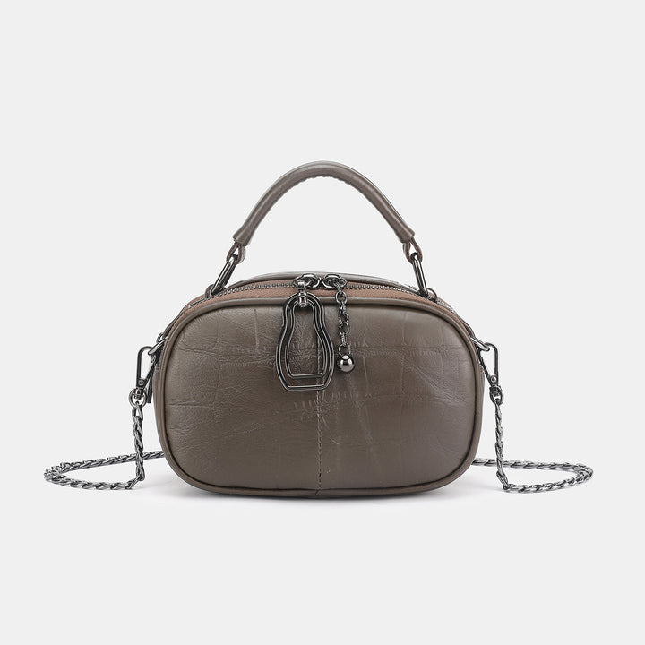 Chic Crocodile-Patterned Handheld Crossbody Bag
