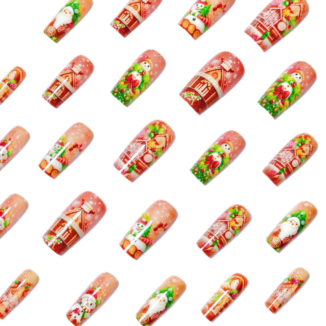 Festive 3D Holiday-Themed Nail Art Bowlift