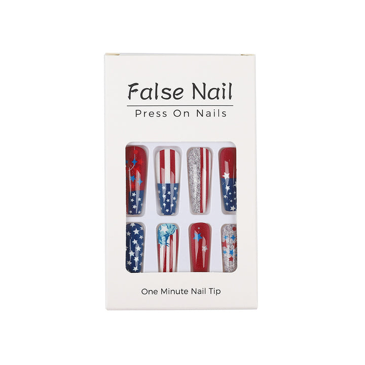 Creative Nail Art with Patriotic Design Bowlift