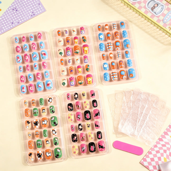 Decorative Cartoon-Themed Nail Sticker Collection Bowlift