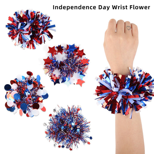 Unisex nan sparkling tinsel bracelet with elastic inner ring and voluminous tinsel finish Bowlift