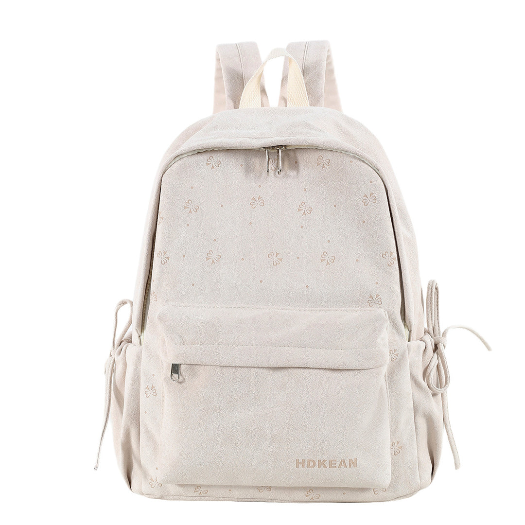 Cozy Plush School Backpack Bowlift