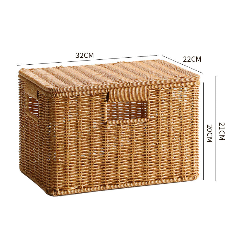 Decorative Woven Storage Chest Bowlift