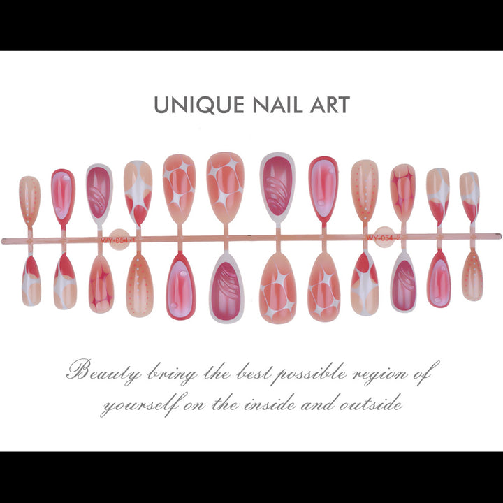 Elegant Artistic Press-On Nail Set Bowlift 1787294328