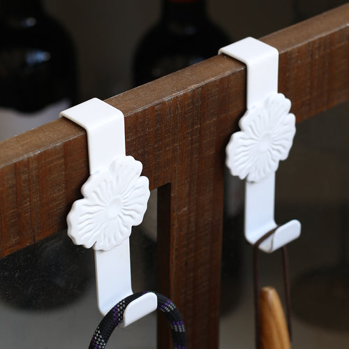 Unisex Wall Hooks with Floral Design Bowlift