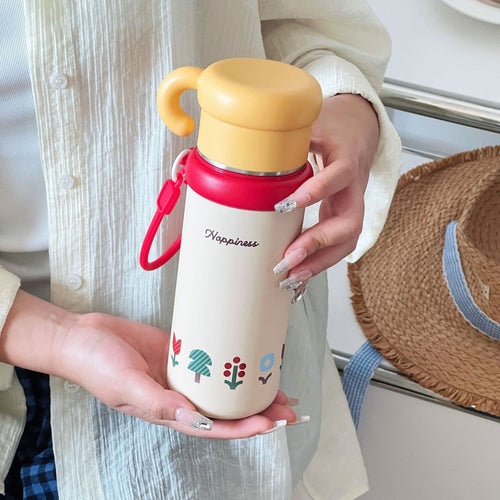 Women's Insulated Drinking Container with Cheerful Design Bowlift