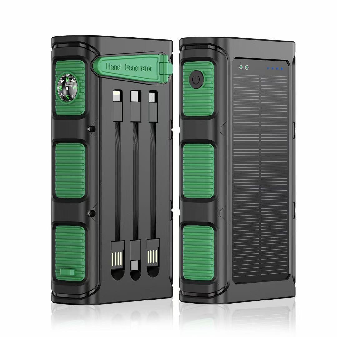 Multifunctional solar power bank with integrated compass and fast charging function Bowlift