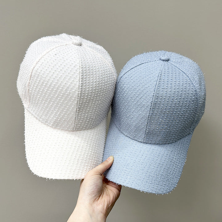 Women's Textured Fabric Baseball Cap Bowlift 1784083631