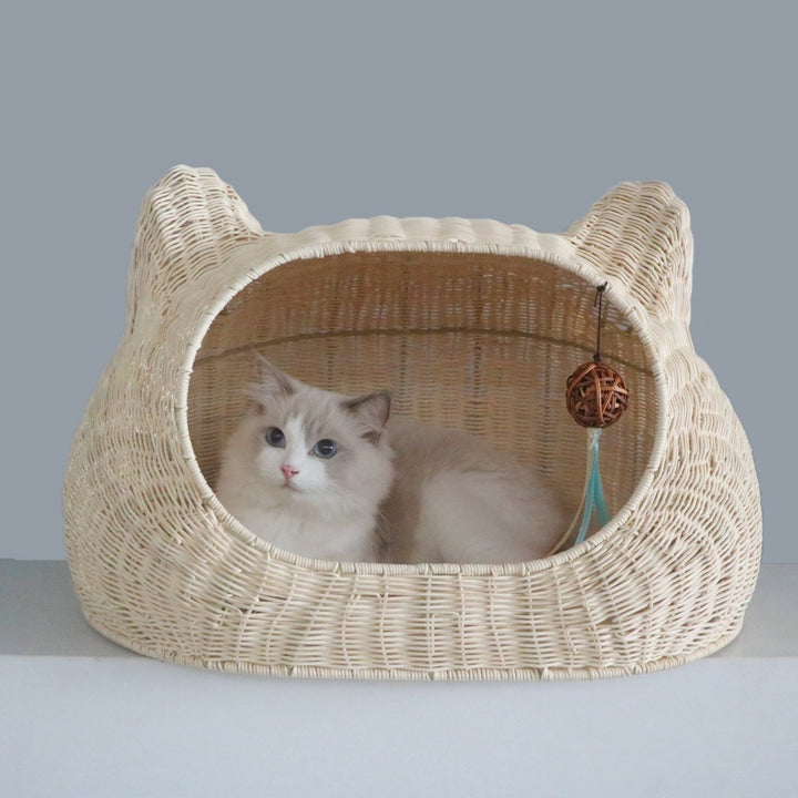 Cozy cat basket with ear design Bowlift