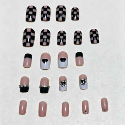 Artistic Heart-Inspired Press-On Nails Bowlift
