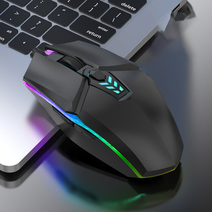 Gaming mouse with ergonomic design and RGB lighting Bowlift