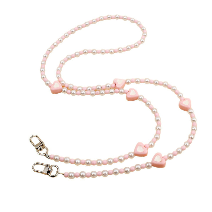 Heart-Embellished Beaded Eyewear Chain Bowlift