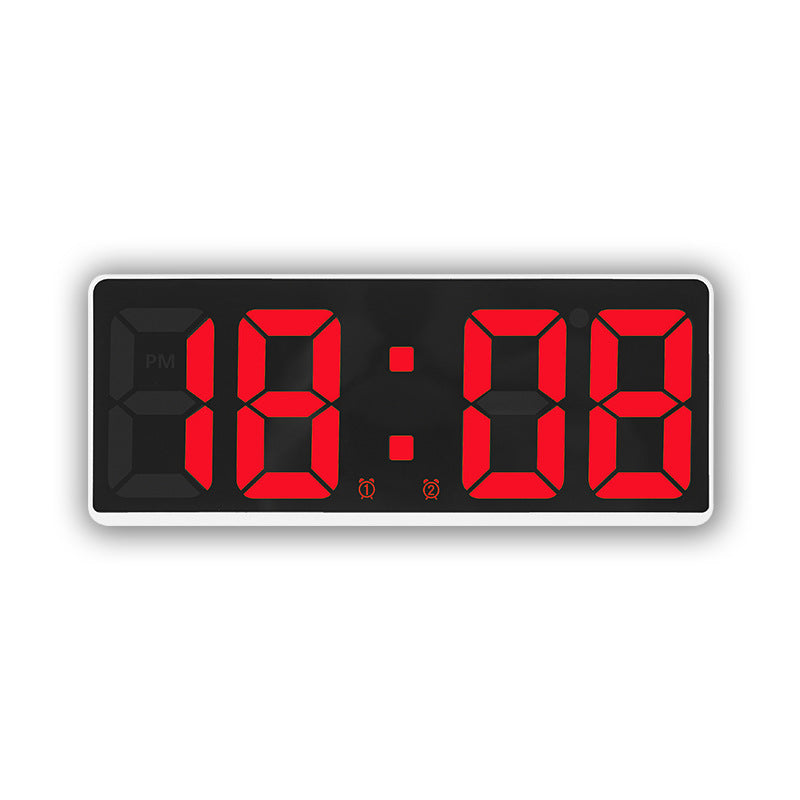 Digital LED alarm clock with large, light blue display and snooze function Bowlift