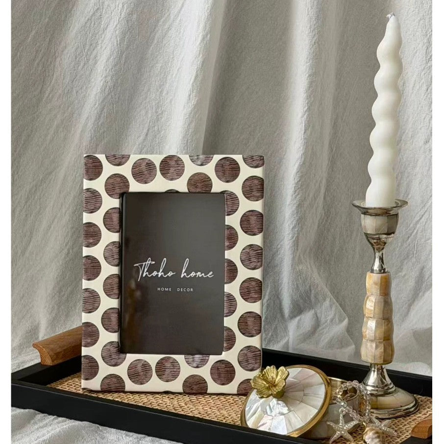 Decorative Polka Dot Photo Frame Set