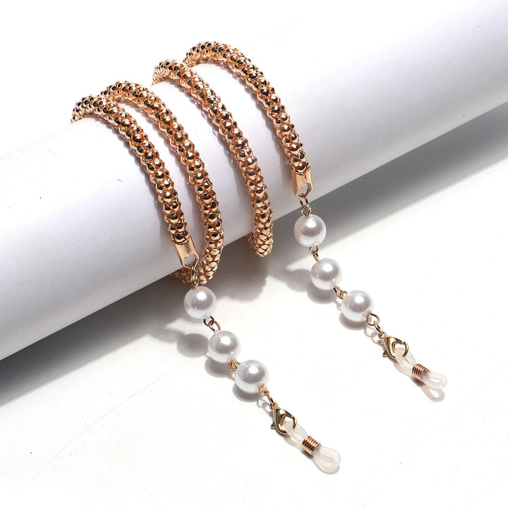 Chic Pearl-Accented Eyewear Chain Bowlift