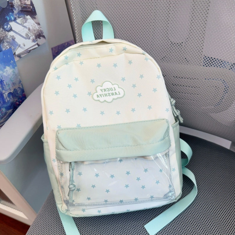 Comfortable Star-Patterned Backpack