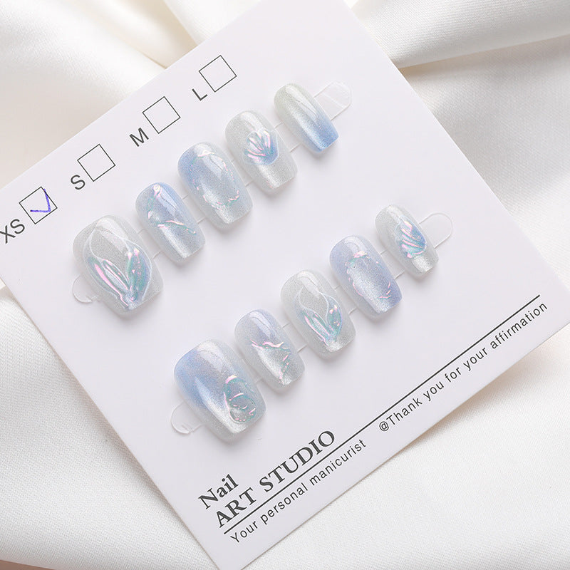Iridescent Nail Art Press-On Collection Bowlift