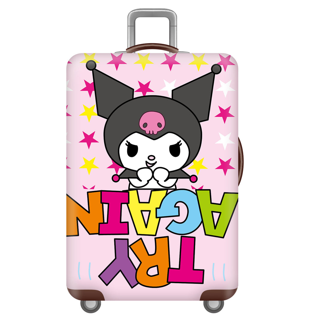 Unisex children's suitcase with reinforced hard shell, telescopic handle and Kuromi motif Bowlift