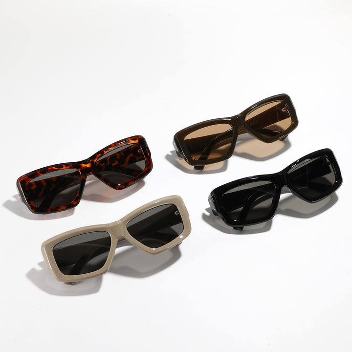 Women's oversized geometric sunglasses with modern frame Bowlift