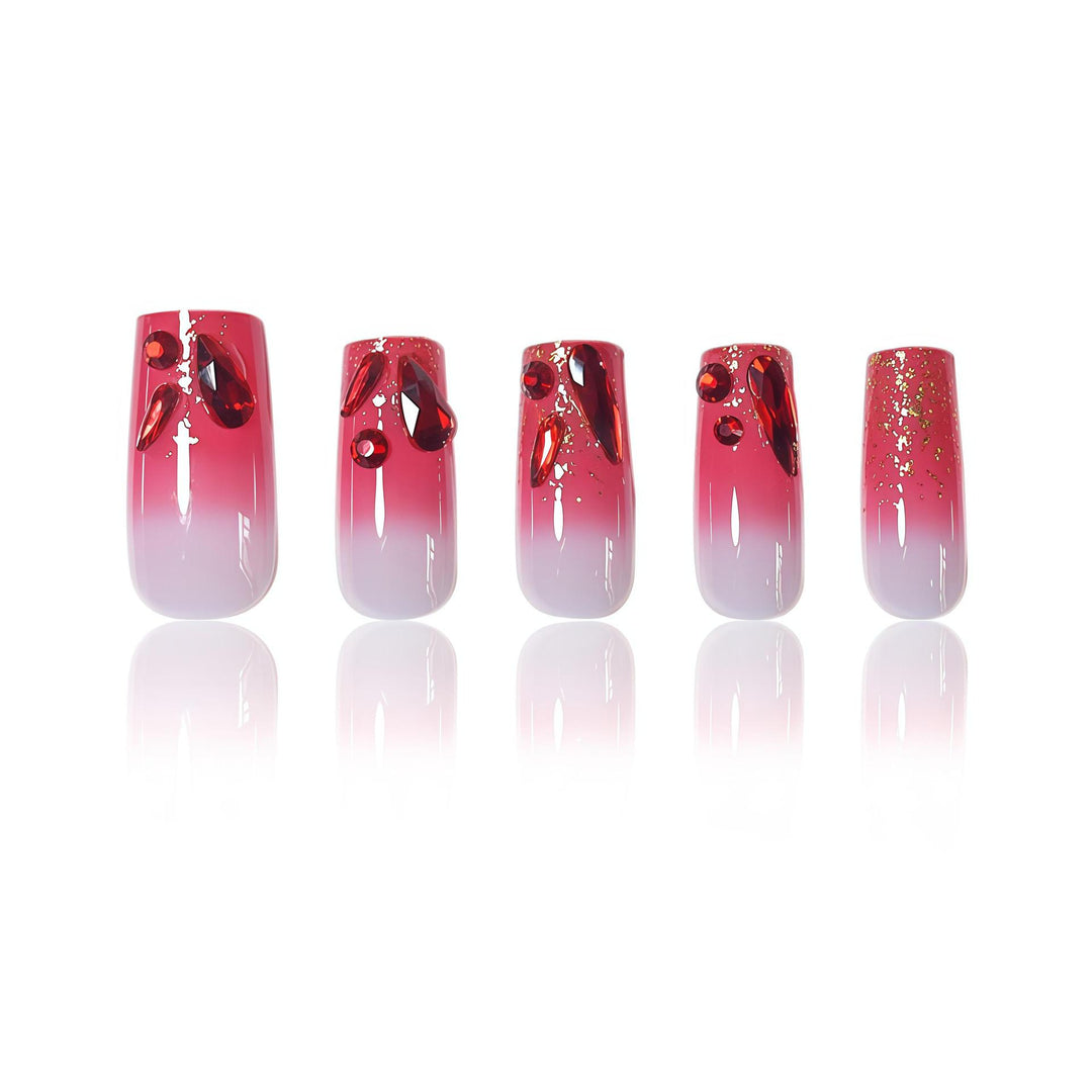 Artistic Decorative Gel Nail Extensions Bowlift