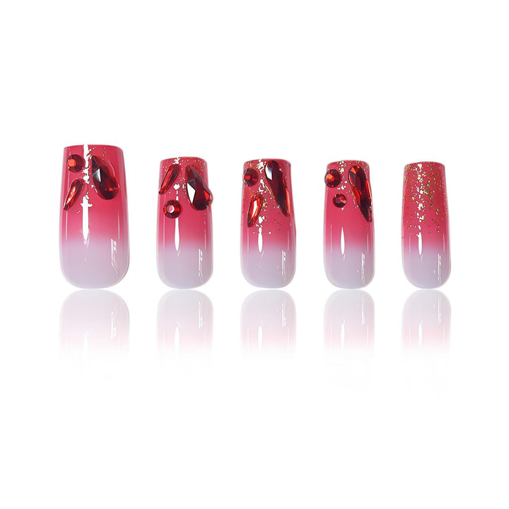 Artistic Decorative Gel Nail Extensions Bowlift