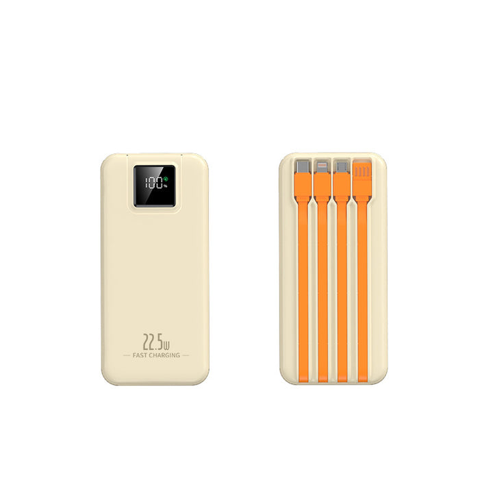 Portable power bank with intelligent fast charging function and digital charge level display Bowlift