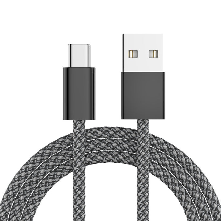 Braided USB-C to USB-A Fast-Charge Durable Nylon Cable Bowlift