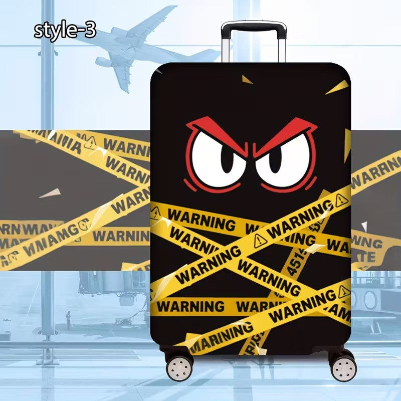 Women’s hard-shell suitcase with eye-catching warning motif Bowlift