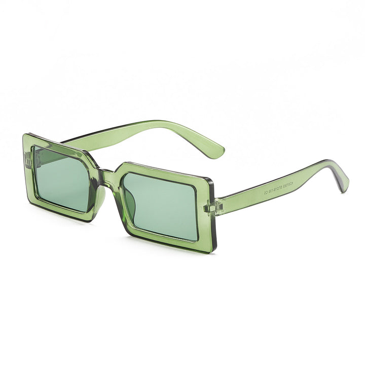 Women's fashionable square sunglasses with coordinated frame Bowlift