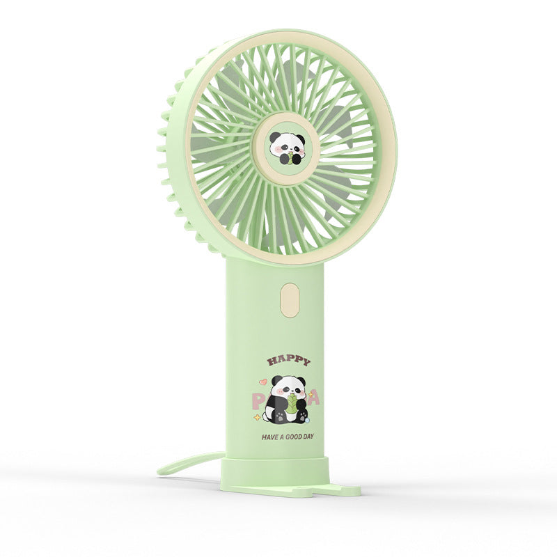 Women Portable Handheld Fan with Cute Panda Design Bowlift