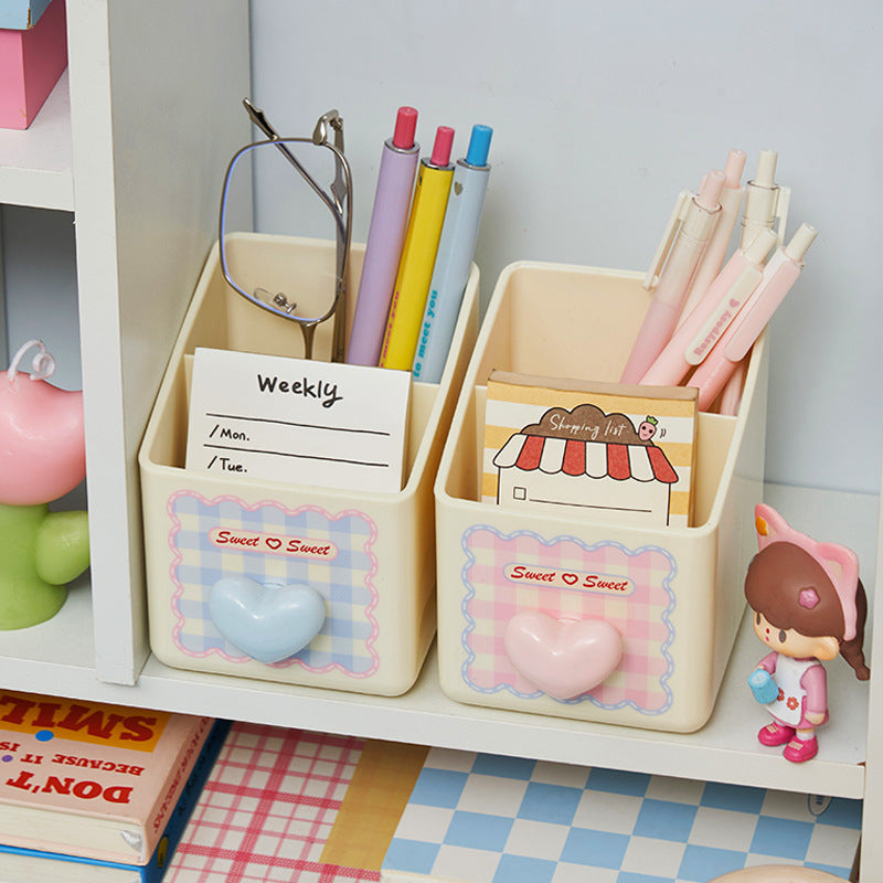 Cute Multi-Compartment Desk Organizer Bowlift
