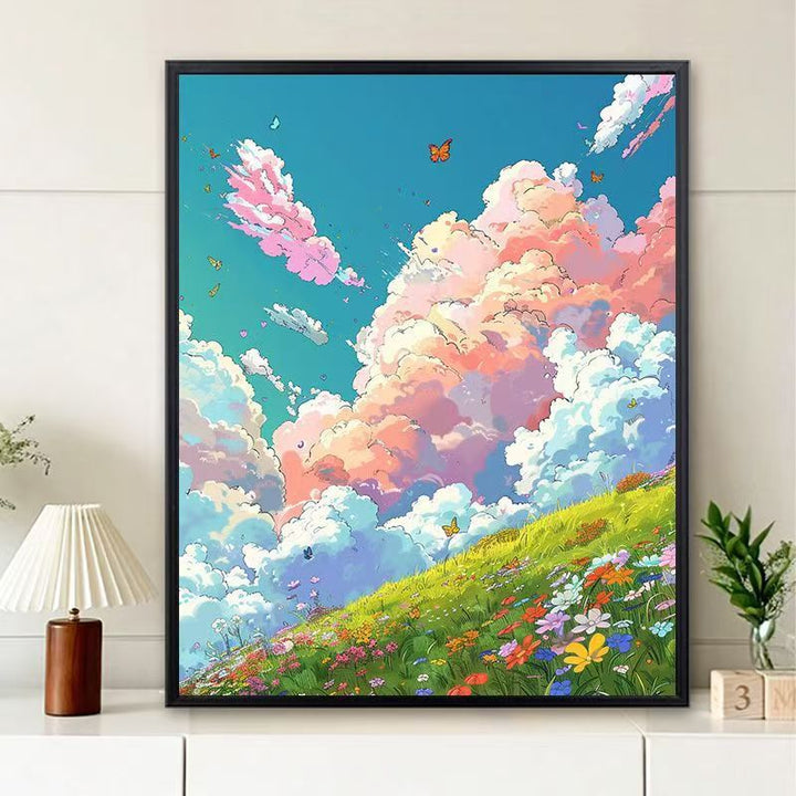 Dreamy Landscape Illustration Canvas Art Bowlift