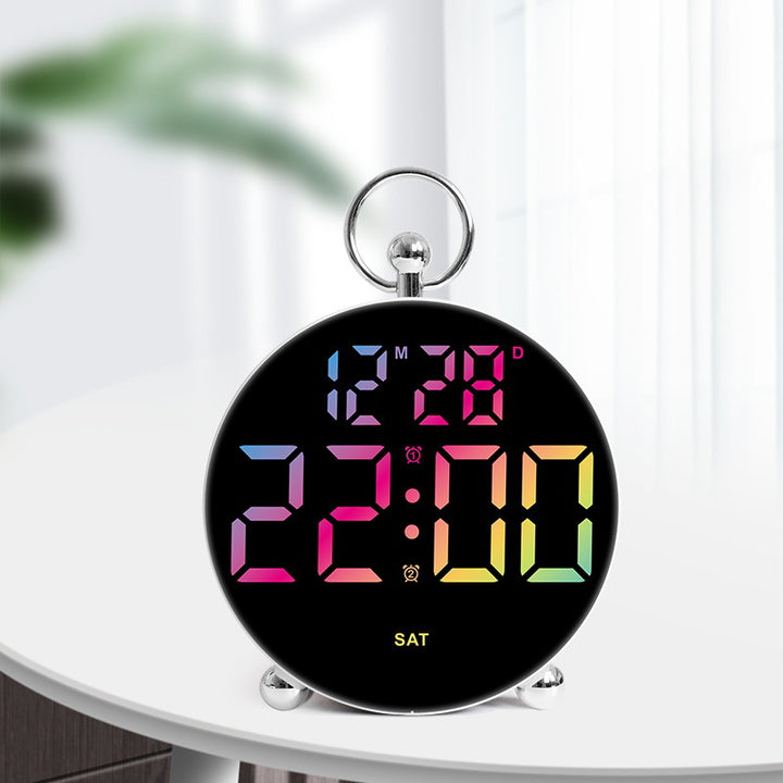 Digital alarm clock with large display and multifunctional features Bowlift