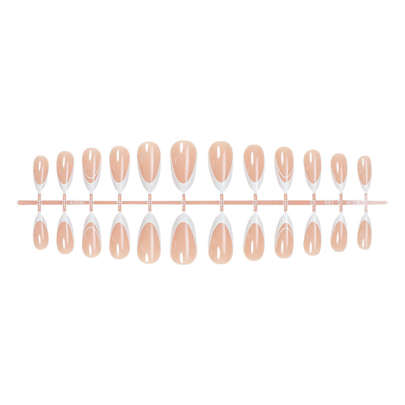 Natural Finish Gel Press-On Nails Bowlift