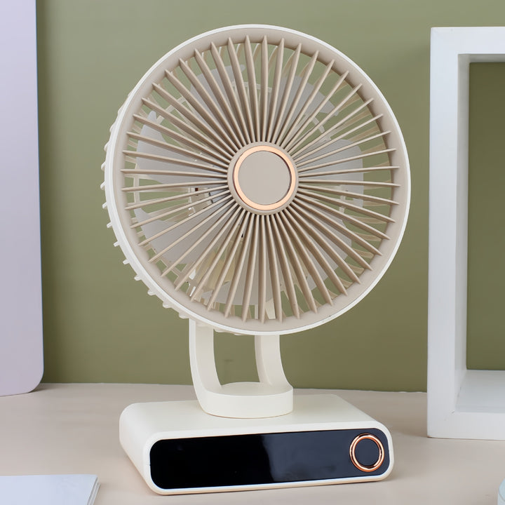 Ladies Portable Table Fan in Modern and Compact Design Bowlift