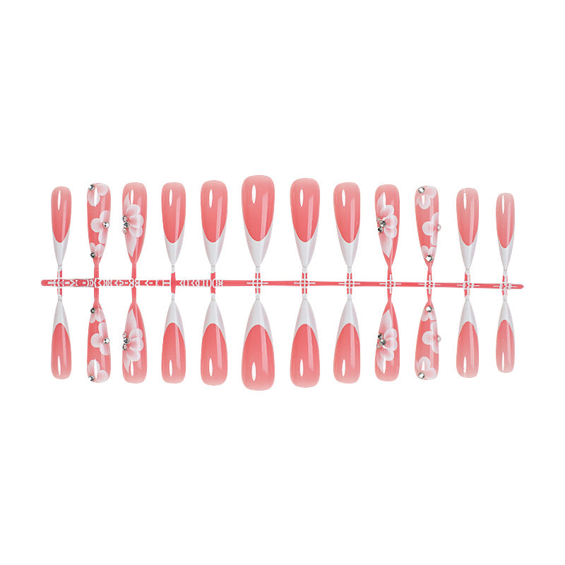 Floral Design Press-On Nail Set Bowlift 1788495570