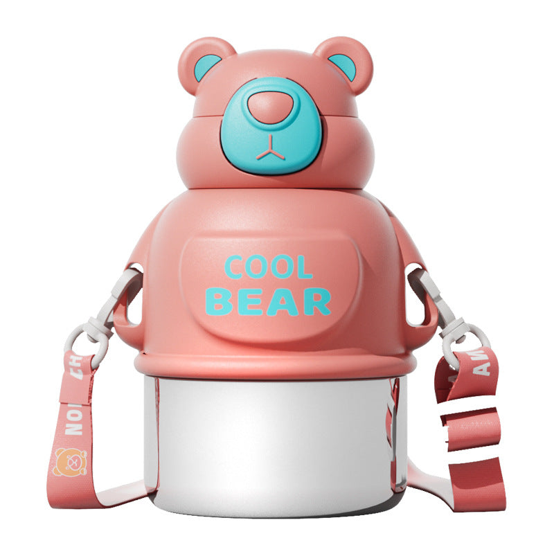 Unisex water bottle in bear design by Bowlift