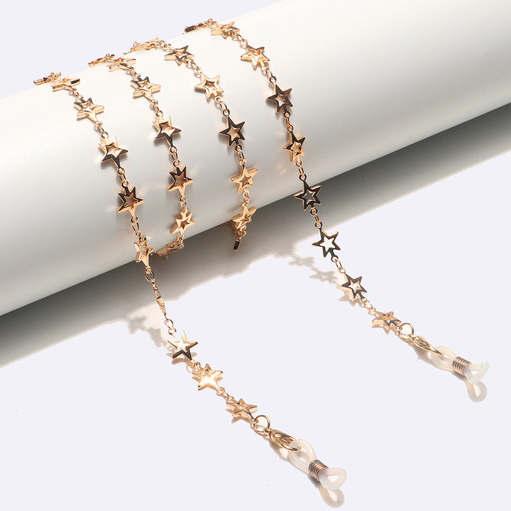 Star-Decorated Eyewear Chain Bowlift