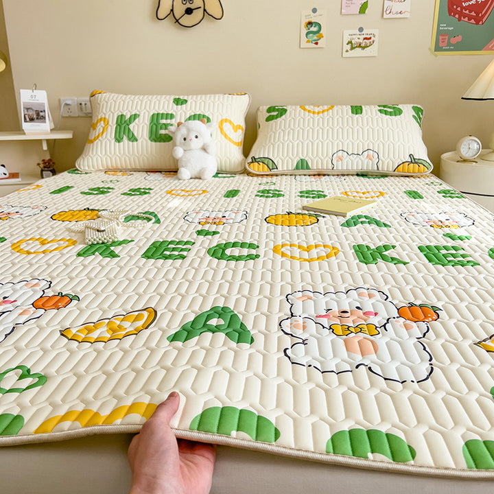 Playful Rabbit-Themed Quilted Bedspread Set