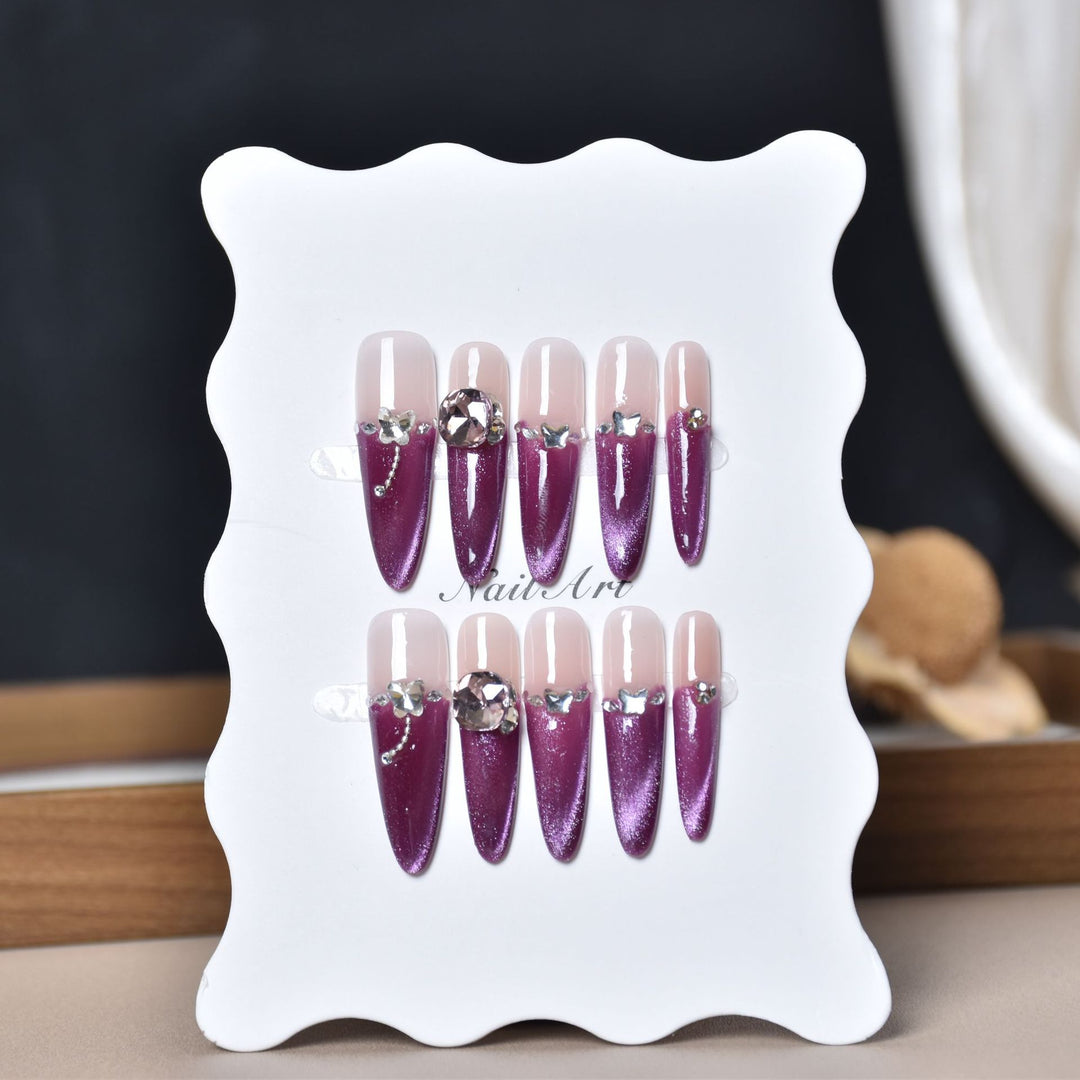 Glamorous Stiletto Nail Art Extensions Bowlift