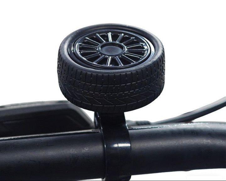 novelty wheel-shaped bicycle bell with adjustable handlebar clamp Bowlift