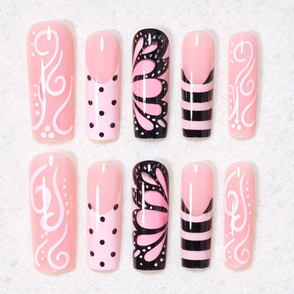 Artistic Butterfly Nail Design Bowlift