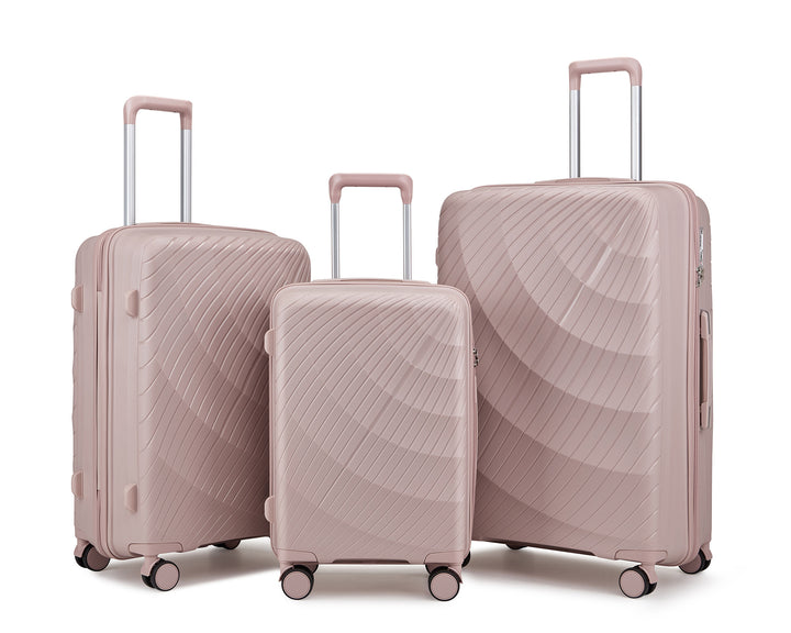 Unisex Premium Textured Hard Shell Luggage Set Bowlift