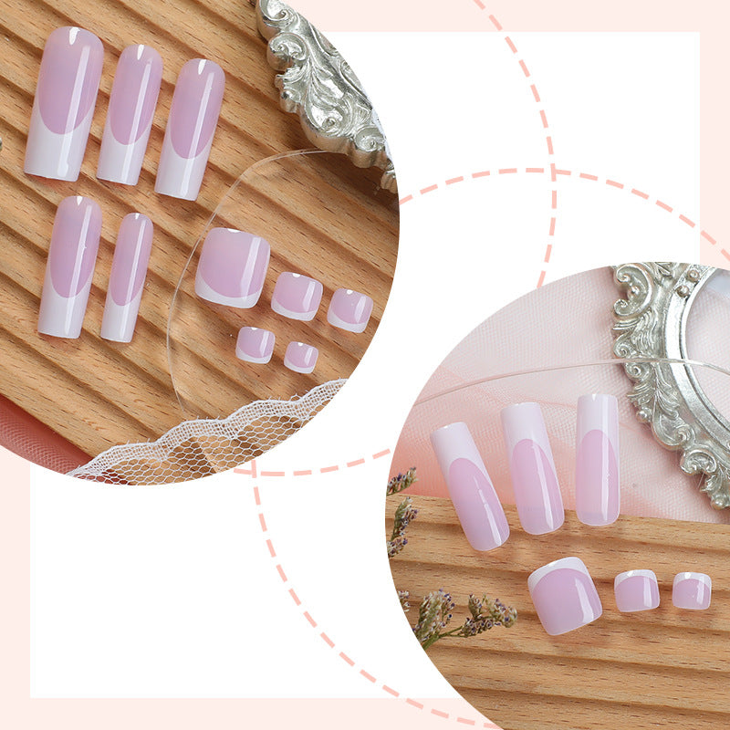 Elegant Sculpted Press-On Nail Art Set Bowlift