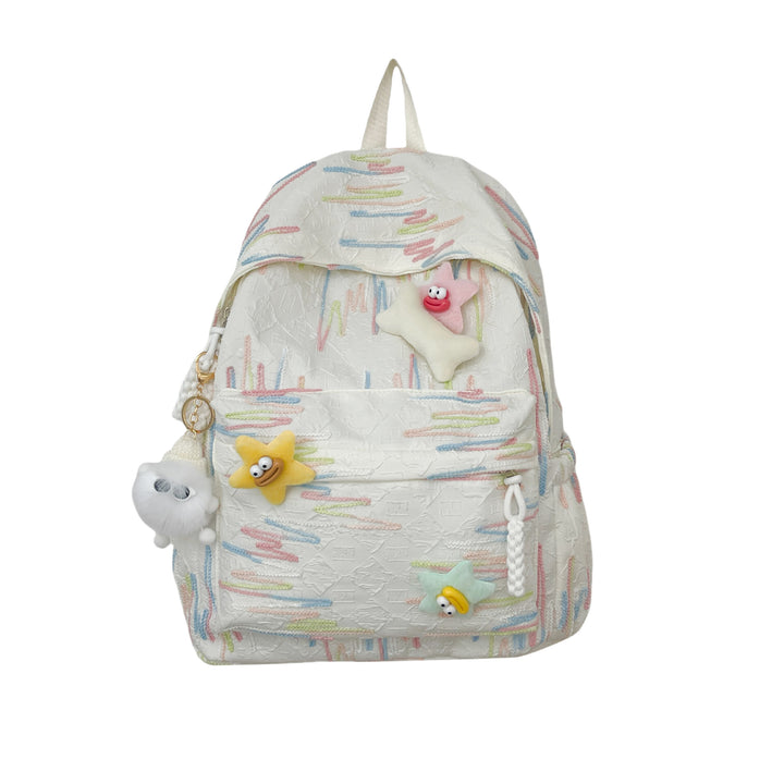 Cute Character Appliqué Backpack