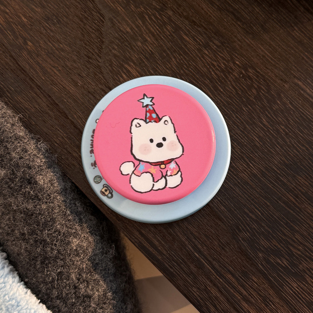 Handy stand with cute dog design Bowlift