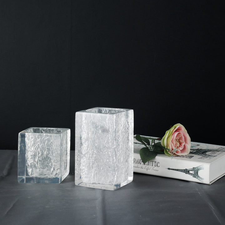 Textured Decorative Glass Planter